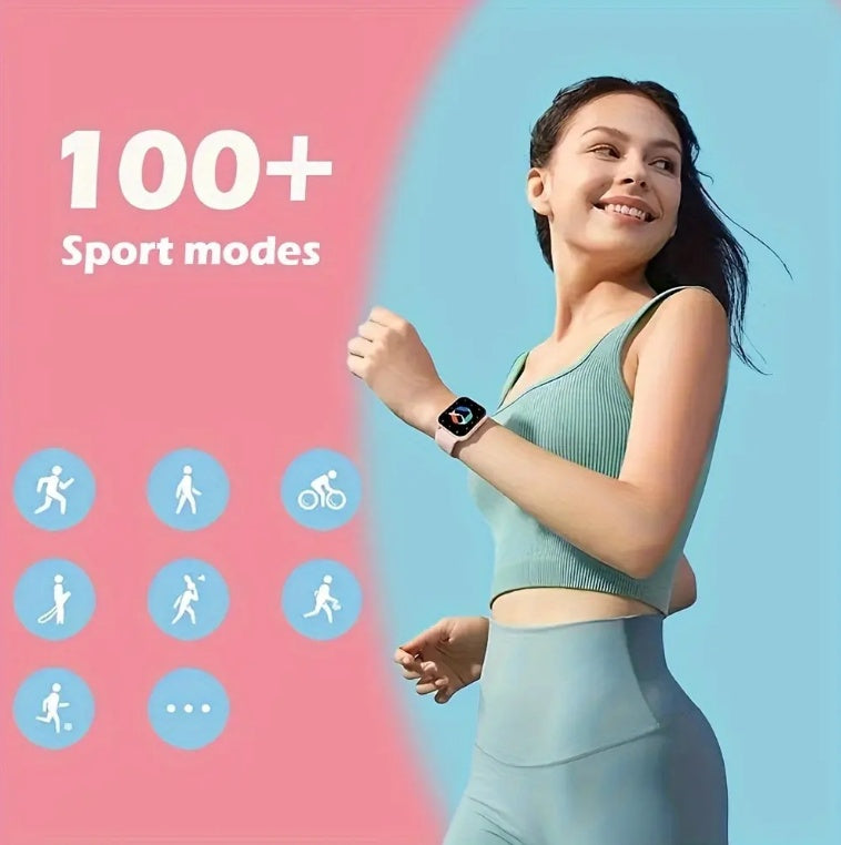 Square Smartwatch Women BT Call Heart Rate