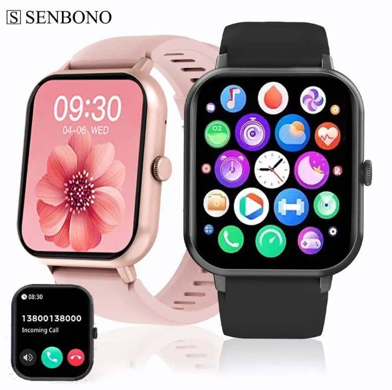 Square Smartwatch Women BT Call Heart Rate