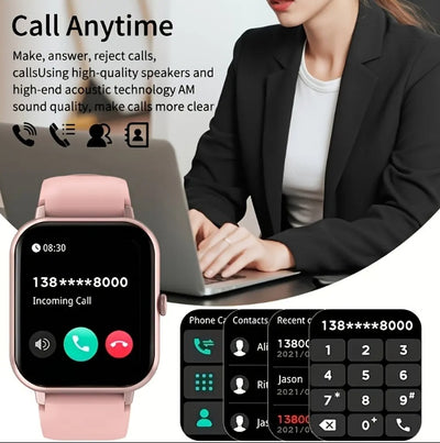 Square Smartwatch Women BT Call Heart Rate